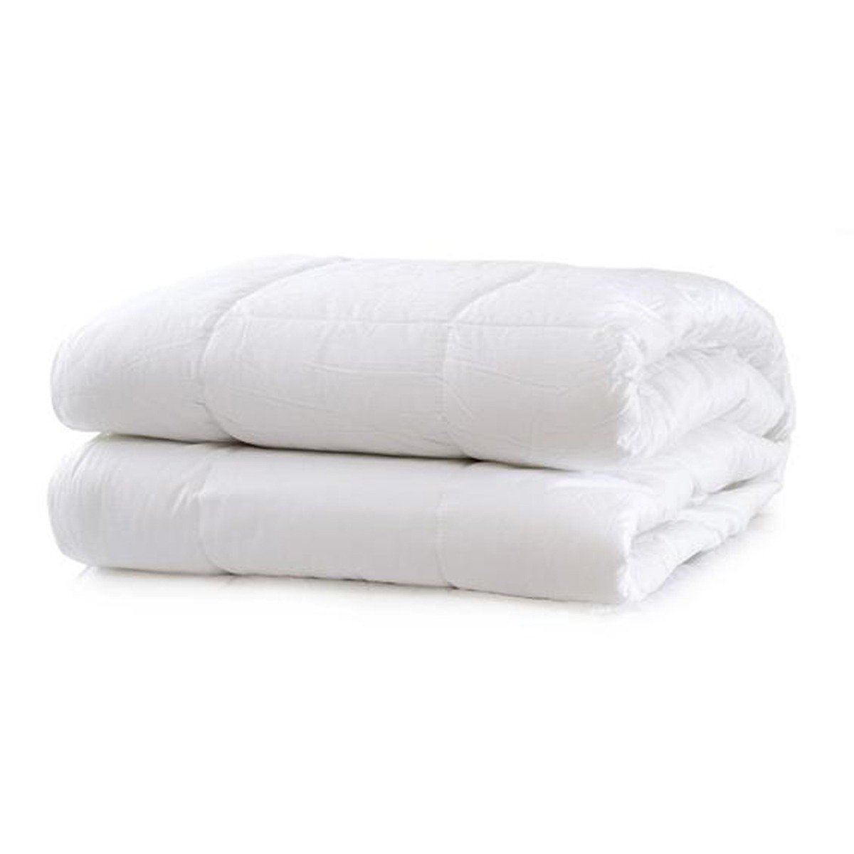 Royal Comfort Fitted Foam Cover Underlay Goose Mattress Topper 1000GSM Double White - Bedzy Australia