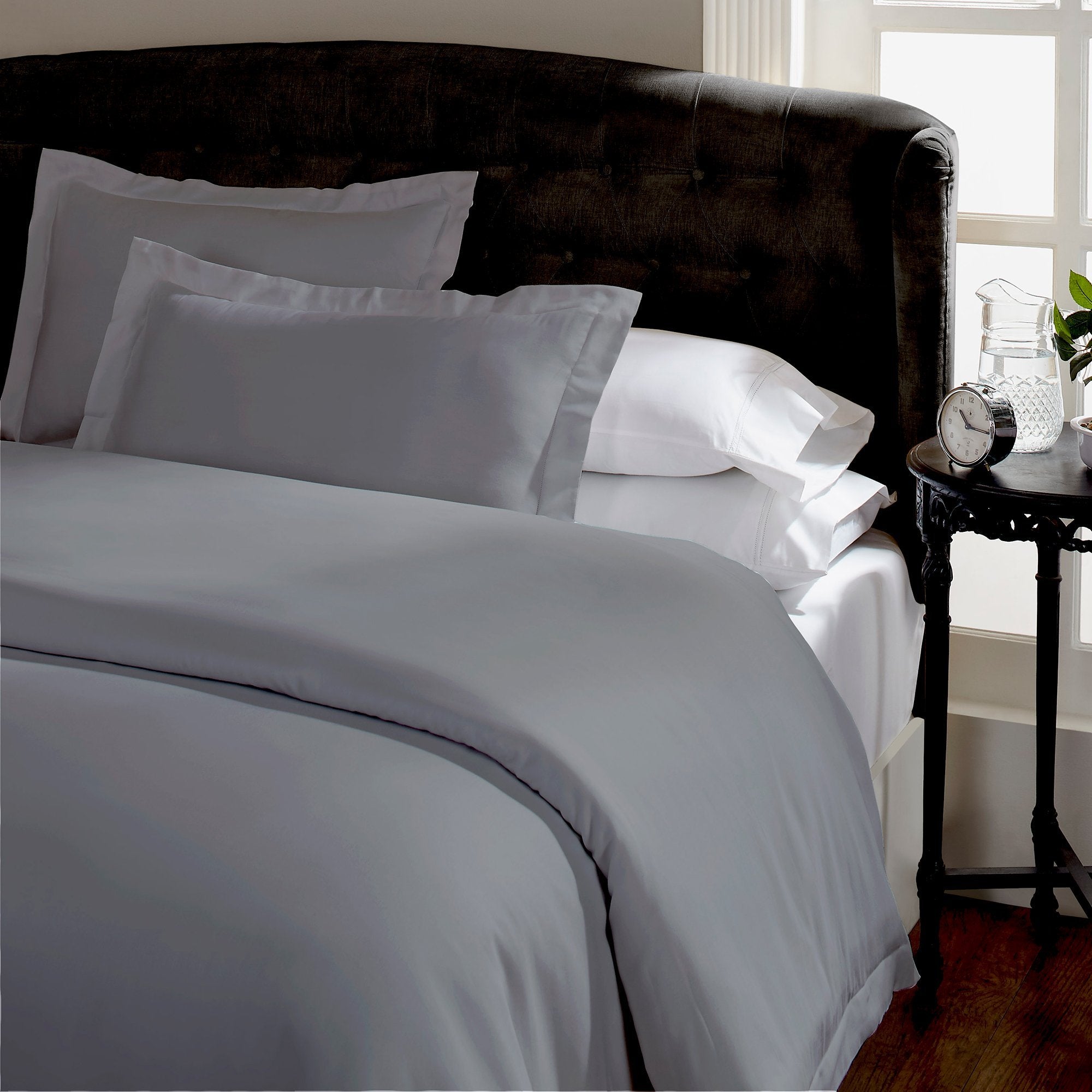 Royal Comfort King 1500TC Markle Collection Cotton Blend Quilt Cover Set King Dusk Grey - Bedzy Australia