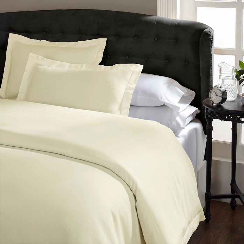 Royal Comfort King 1500TC Markle Collection Cotton Blend Quilt Cover Set King Ivory - Bedzy Australia