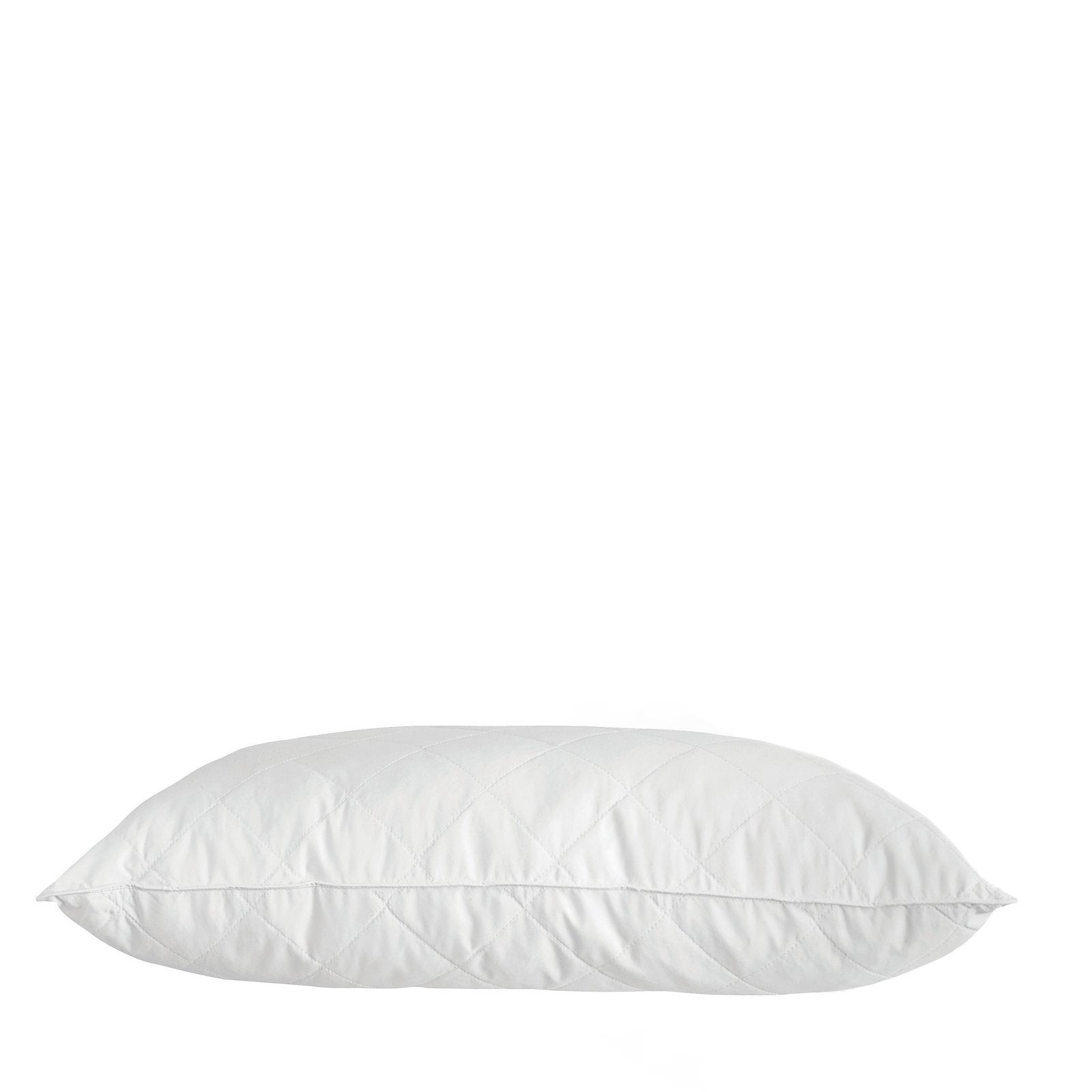 Royal Comfort Luxury Bamboo Blend Quilted Pillow Single Pack Extra Fill Support 50 x 75cm White - Bedzy Australia