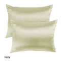 Mulberry Soft Silk Hypoallergenic Pillowcase Twin Pack 51 x 76cm 51 x 76 cm Ivory