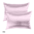 Mulberry Soft Silk Hypoallergenic Pillowcase Twin Pack 51 x 76cm 51 x 76 cm Lilac