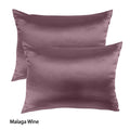 Mulberry Soft Silk Hypoallergenic Pillowcase Twin Pack 51 x 76cm 51 x 76 cm Malaga Wine