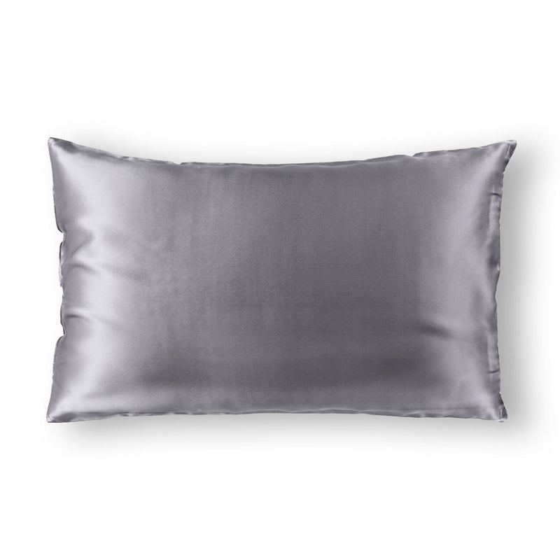 Royal Comfort Pure Silk Pillow Case 100% Mulberry Silk Hypoallergenic Pillowcase 51 x 76 cm Charcoal - Bedzy Australia