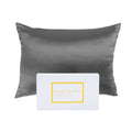 Pure Silk Pillow Case 100% Mulberry Silk Hypoallergenic Pillowcase 51 x 76 cm Charcoal