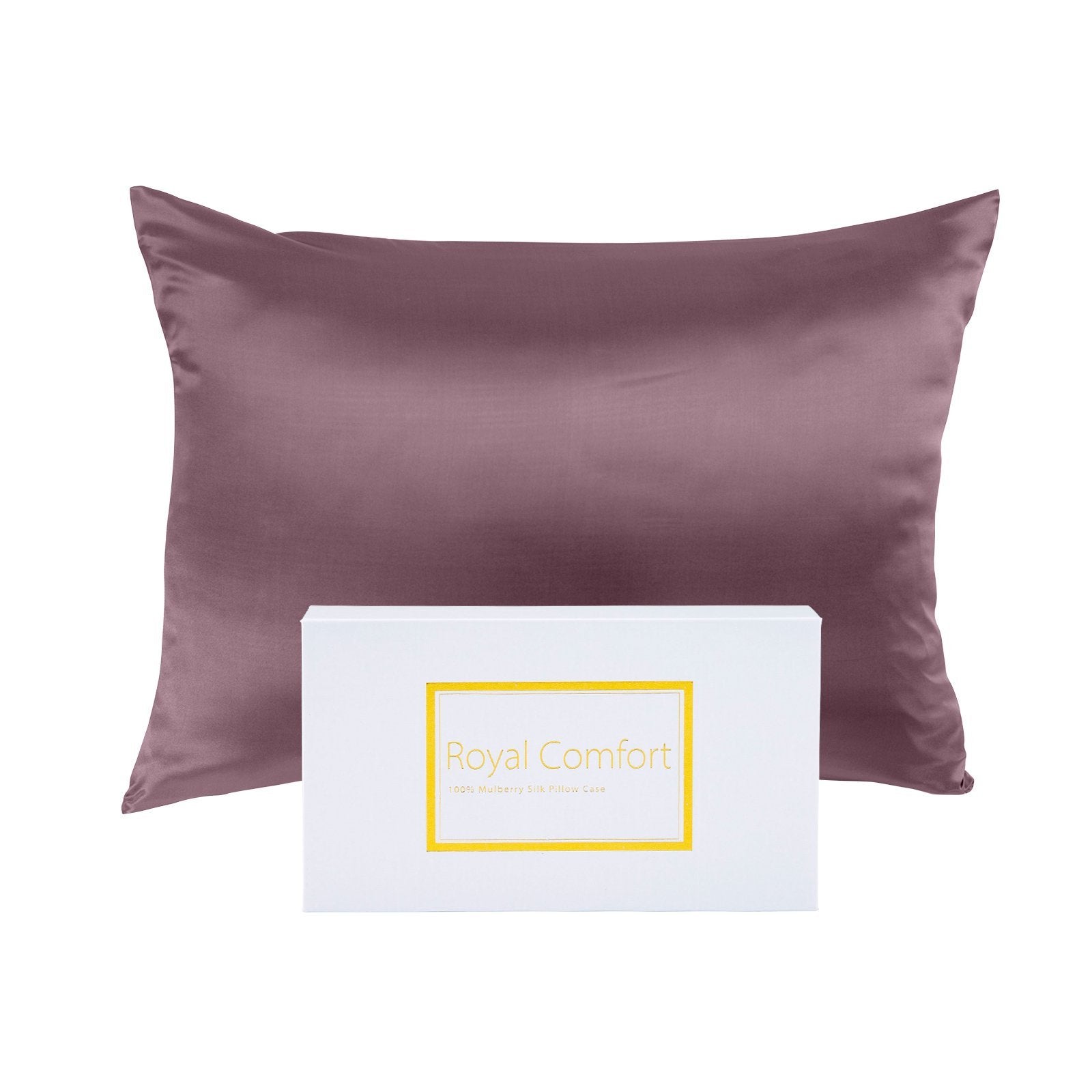 Royal Comfort Pure Silk Pillow Case 100% Mulberry Silk Hypoallergenic Pillowcase 51 x 76 cm Malaga Wine - Bedzy Australia