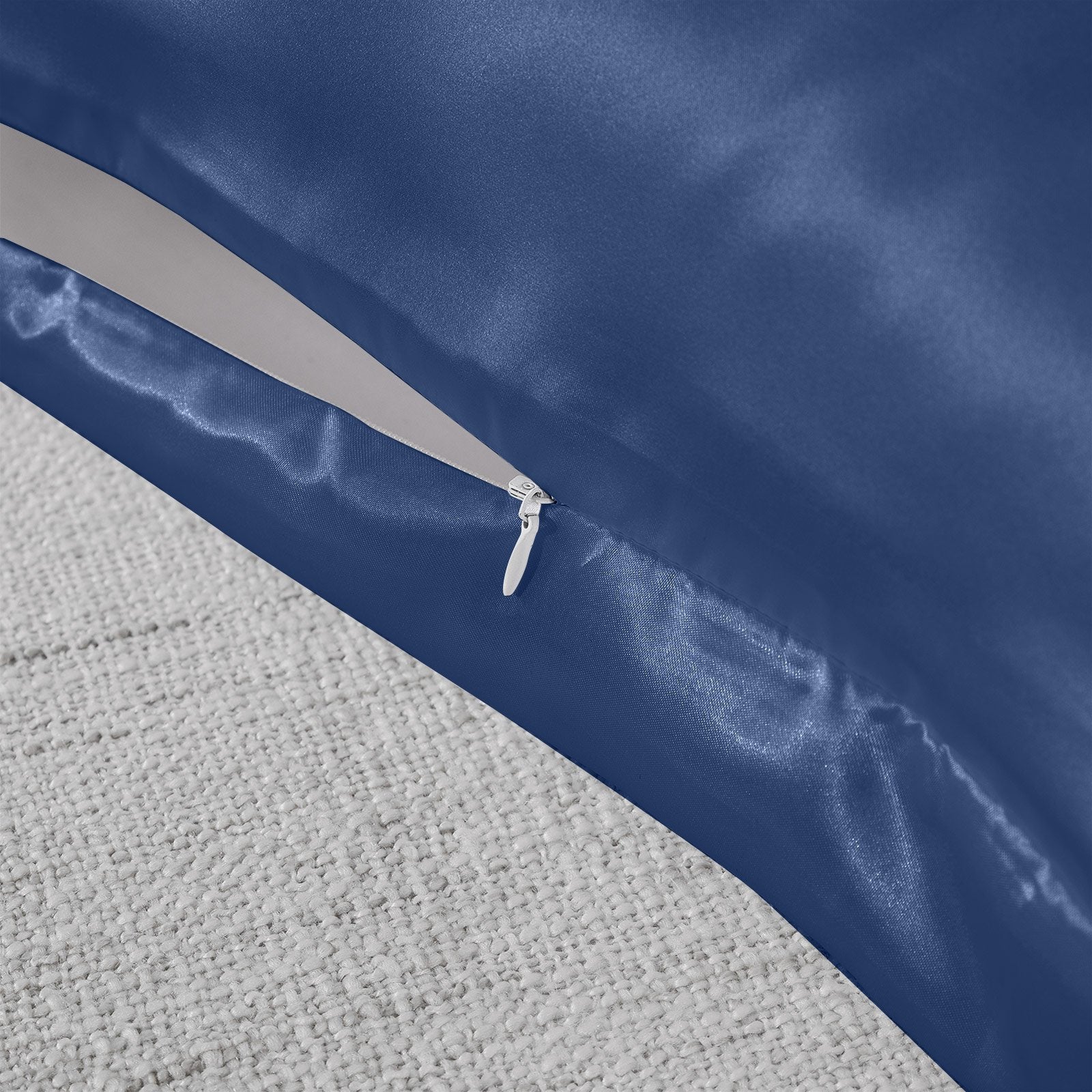 Royal Comfort Pure Silk Pillow Case 100% Mulberry Silk Hypoallergenic Pillowcase 51 x 76 cm Navy - Bedzy Australia