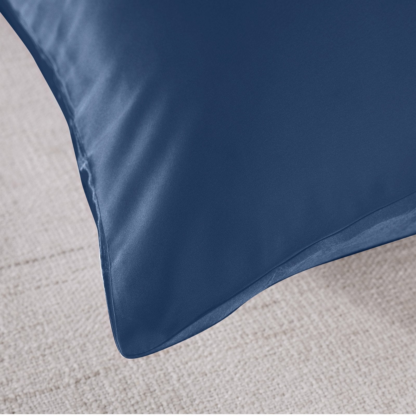 Royal Comfort Pure Silk Pillow Case 100% Mulberry Silk Hypoallergenic Pillowcase 51 x 76 cm Navy - Bedzy Australia
