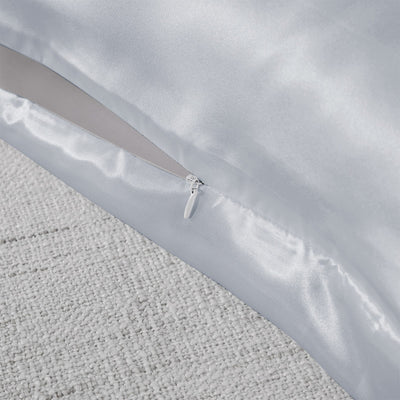 Royal Comfort Pure Silk Pillow Case 100% Mulberry Silk Hypoallergenic Pillowcase 51 x 76 cm Silver - Bedzy Australia