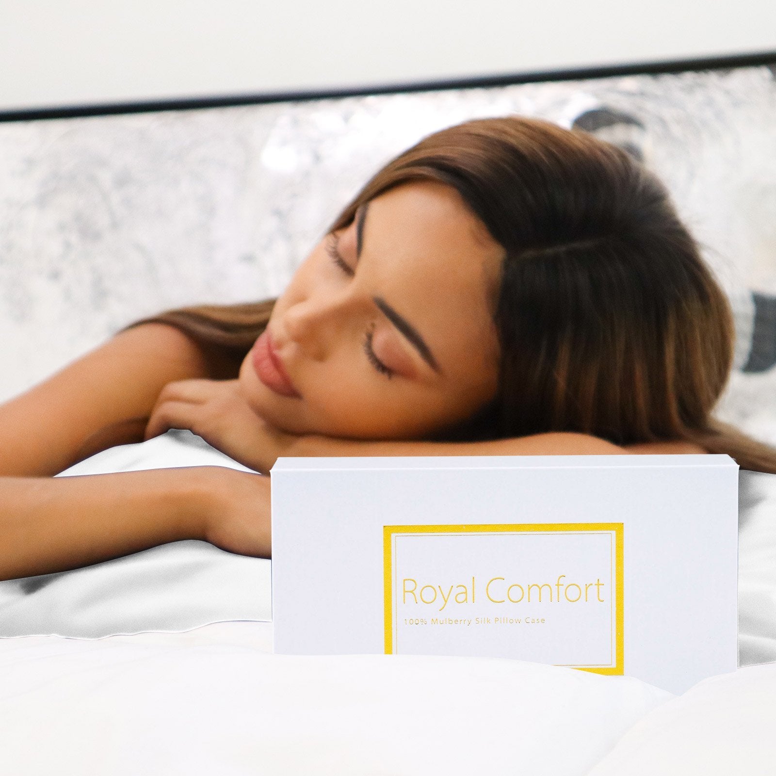 Royal Comfort Pure Silk Pillow Case 100% Mulberry Silk Hypoallergenic Pillowcase 51 x 76 cm White - Bedzy Australia