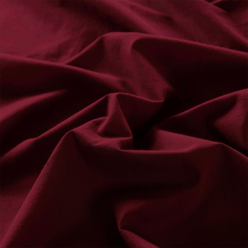 Royal Comfort Vintage Washed 100% Cotton Quilt Cover Set Bedding Ultra Soft Double Mulled Wine - Bedzy Australia - Home & Garden > Bedding
