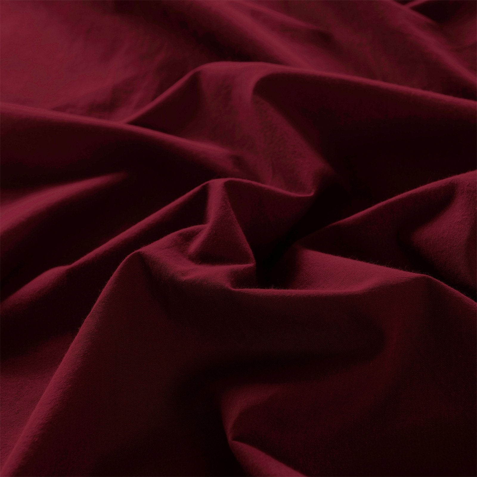 Royal Comfort Vintage Washed 100% Cotton Quilt Cover Set Bedding Ultra Soft King Mulled Wine - Bedzy Australia