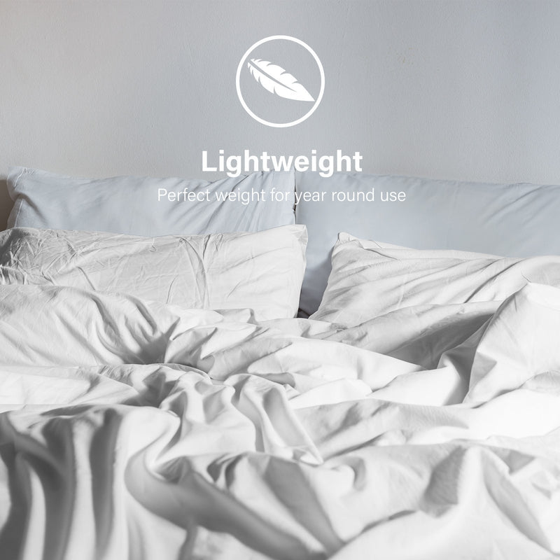 Royal Comfort Vintage Washed 100% Cotton Quilt Cover Set Bedding Ultra Soft Queen White - Bedzy Australia