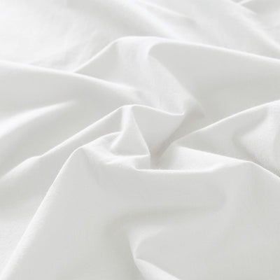 Royal Comfort Vintage Washed 100% Cotton Quilt Cover Set Bedding Ultra Soft Single White - Bedzy Australia