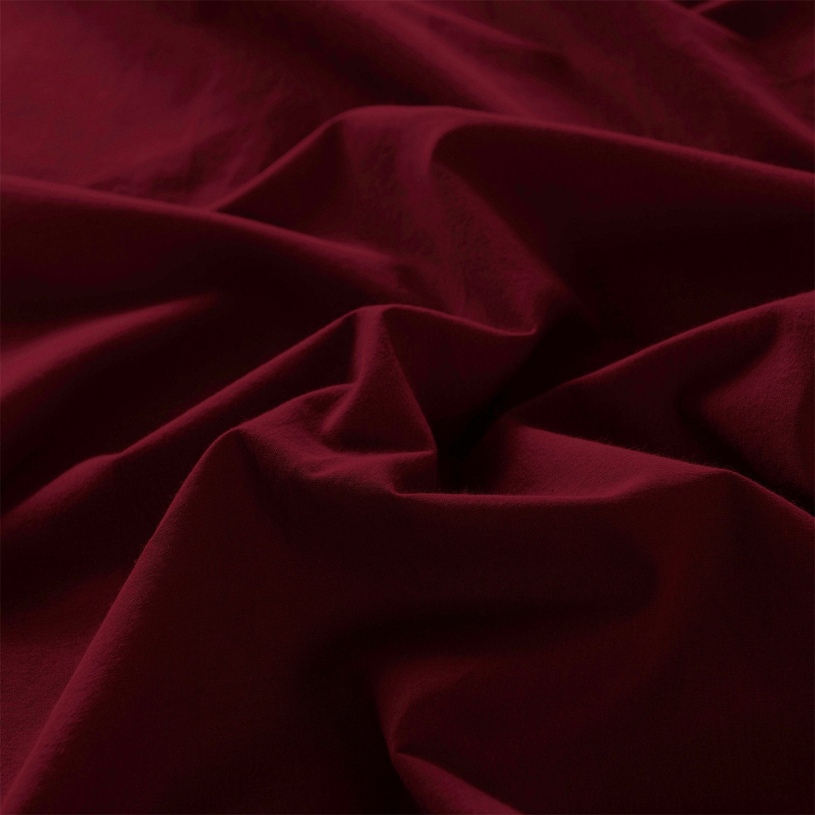 Royal Comfort Vintage Washed 100% Cotton Sheet Set Fitted Flat Sheet Pillowcases Double Mulled Wine - Bedzy Australia