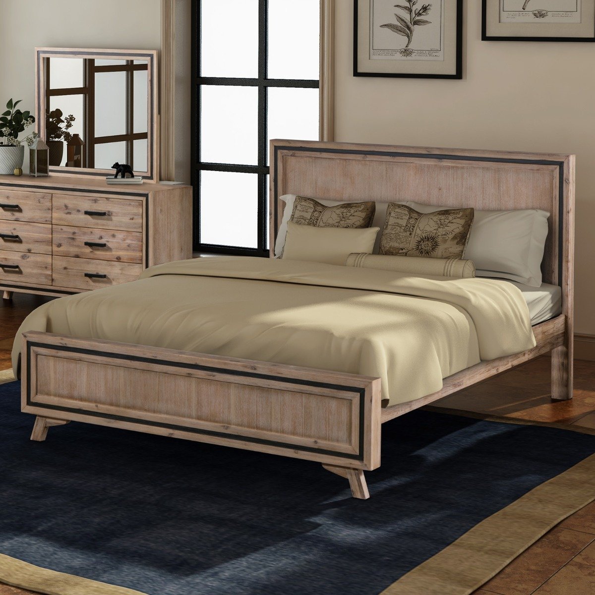 Seashore Queen Bed Frame - Bedzy Australia