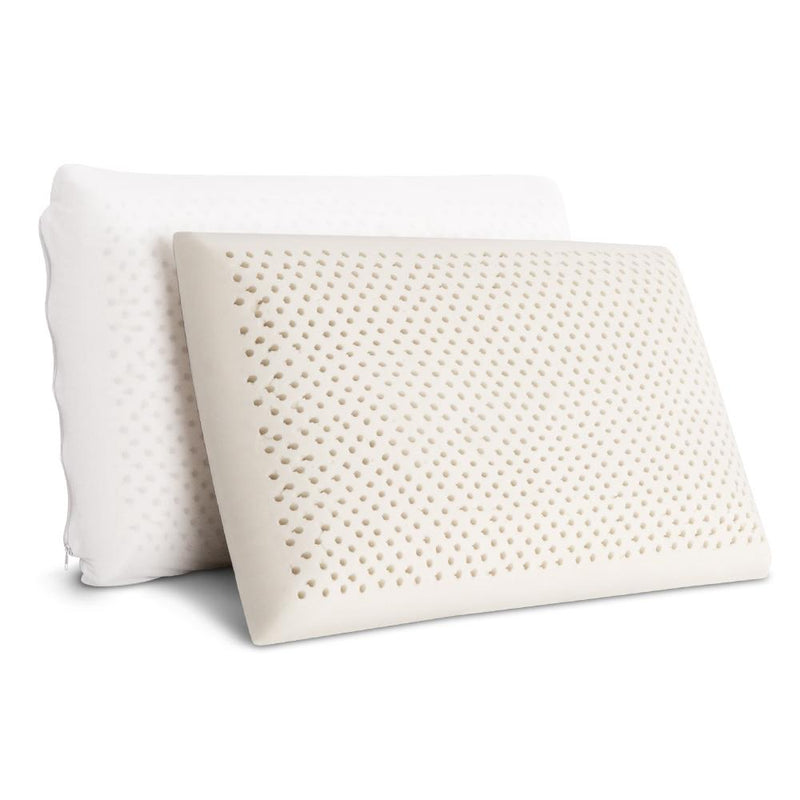 Set of 2 Natural Latex Pillows - Bedzy Australia