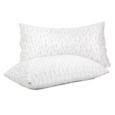 Set of 2 Rayon King Memory Foam Pillows - Bedzy Australia
