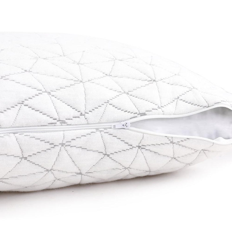 Set of 2 Rayon Single Memory Foam Pillows - Bedzy Australia