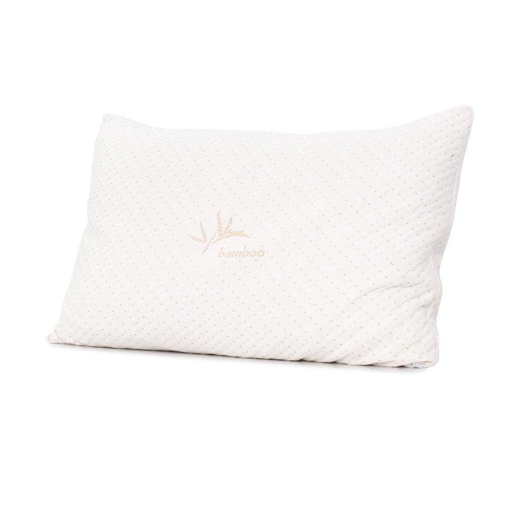 Set of 2 Single Bamboo Memory Foam Pillow - Bedzy Australia