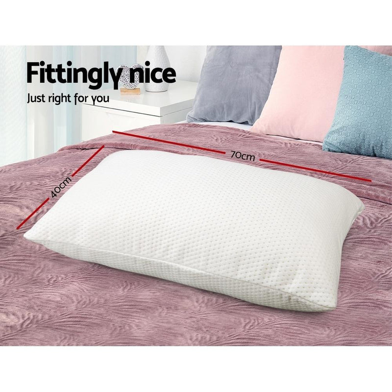 Set of 2 Visco Elastic Memory Foam Pillows - Bedzy Australia