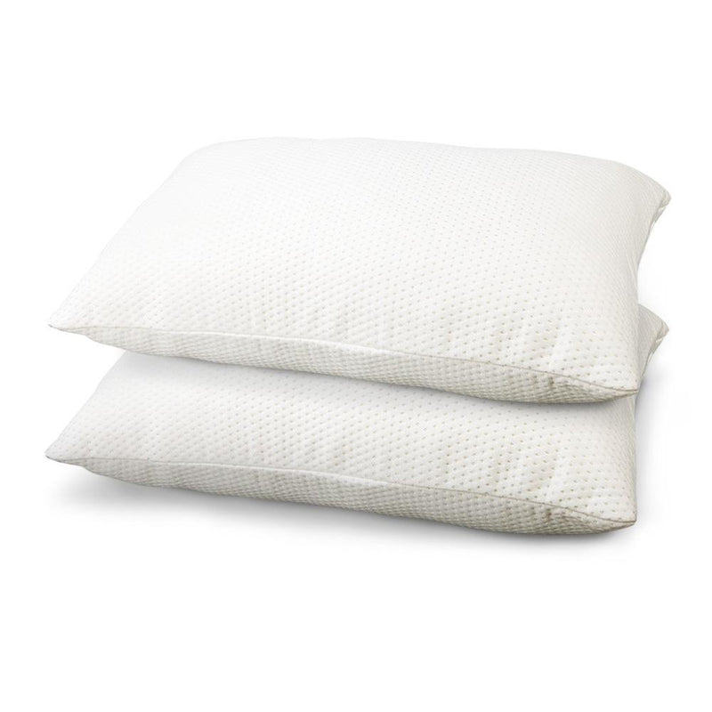 Set of 2 Visco Elastic Memory Foam Pillows - Bedzy Australia