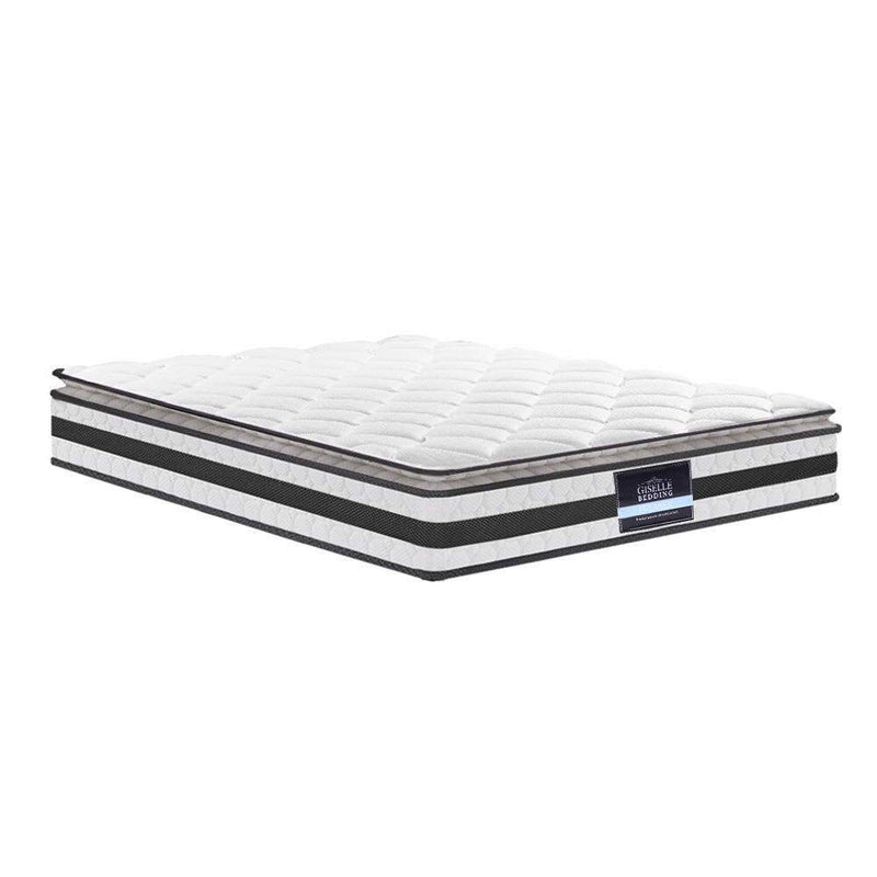 Single Package | Agnes Bed Charcoal & Normay Pillow Top Mattress (Medium Firm) - Bedzy Australia