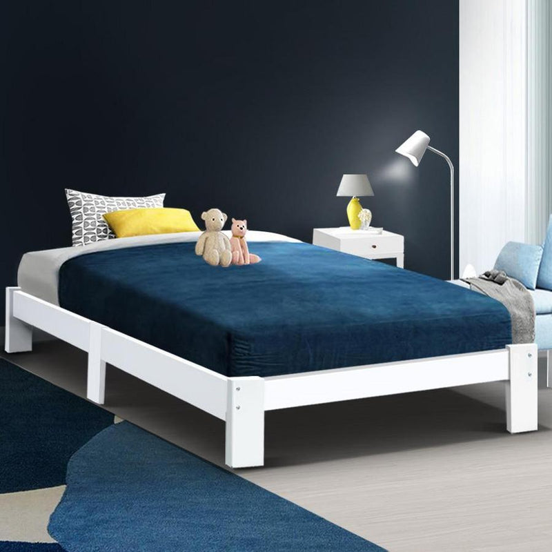 Single Package | Fairy Wooden Bed & Bonita Pillow Top Mattress (Medium Firm) - Bedzy Australia