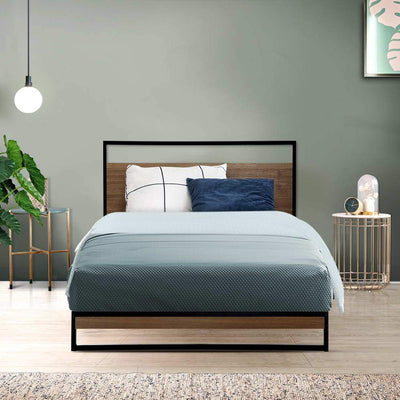 Single Package | Stockton Wooden Bed Frame & Bonita Pillow Top Mattress (Medium Firm) - Bedzy Australia