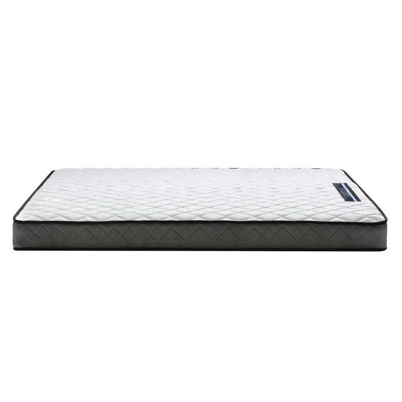 Single Package | Ted Metal Bed & Alzbeta Bonnell Spring Mattress (Medium Firm) - Bedzy Australia