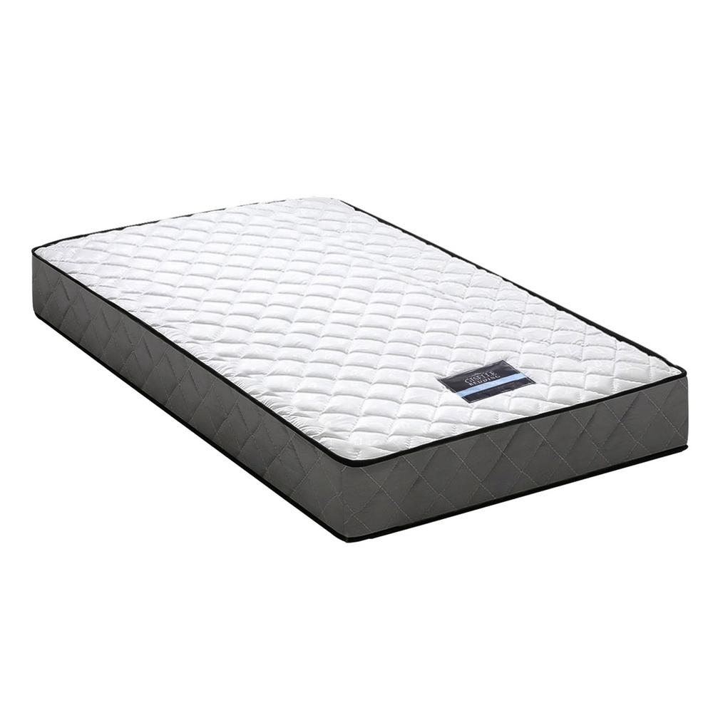 Single Package | Ted Metal Bed & Alzbeta Bonnell Spring Mattress (Medium Firm) - Bedzy Australia