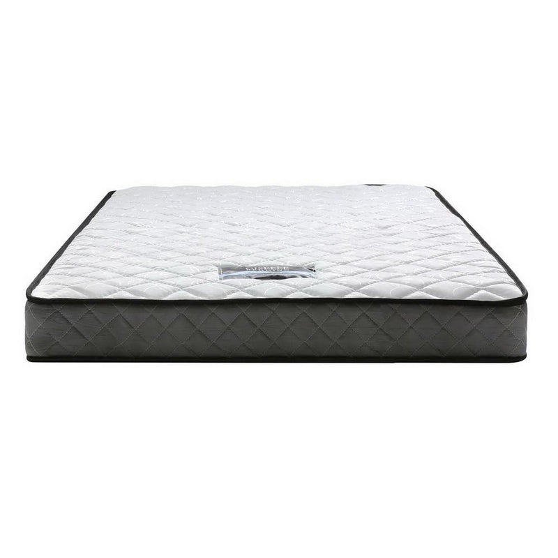 Single Package | Ted Metal Bed & Alzbeta Bonnell Spring Mattress (Medium Firm) - Bedzy Australia