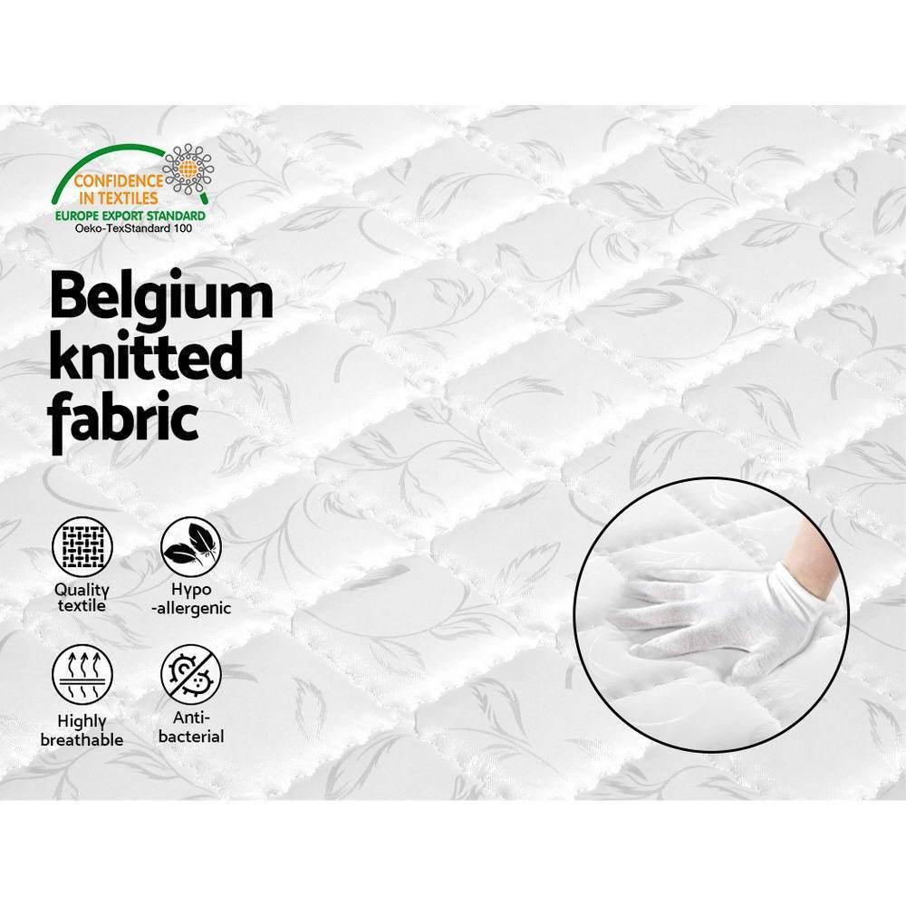Single Package | Ted Metal Bed & Alzbeta Bonnell Spring Mattress (Medium Firm) - Bedzy Australia