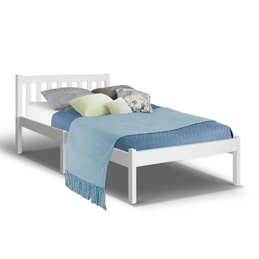 Single Package | Whitehaven Wooden Bed & Bonita Pillow Top Mattress (Medium Firm) - Bedzy Australia