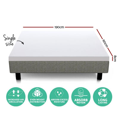 Single Size | Dual Layer Cool Gel Memory Foam Topper - Bedzy Australia