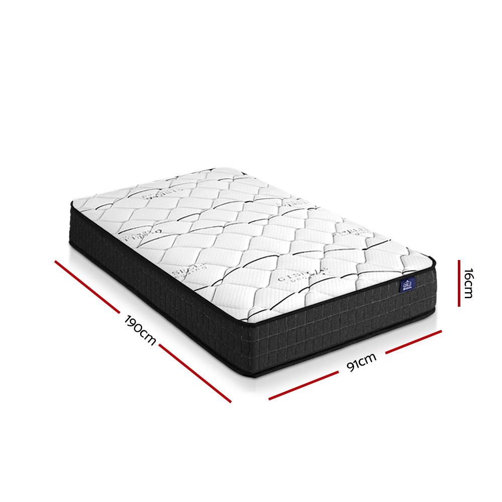 Single Size | Medium Firm Bonnell Spring Mattress - Bedzy Australia