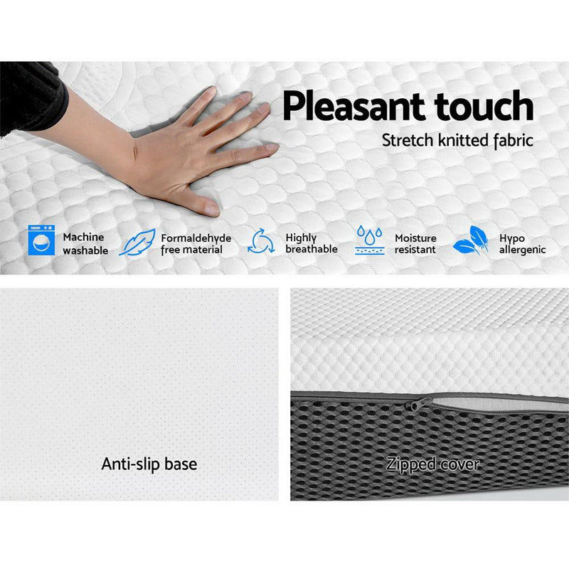 Single Size Memory Foam Mattress Cool Gel without Spring - Bedzy Australia