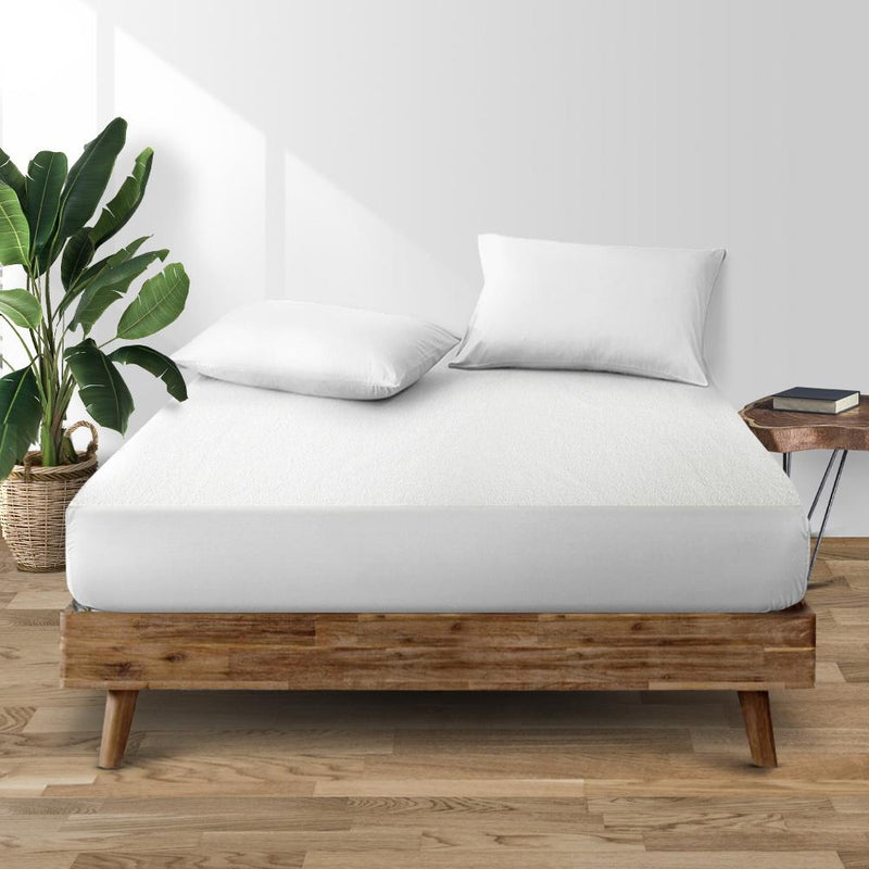 Single Size Waterproof Bamboo Mattress Protector - Bedzy Australia