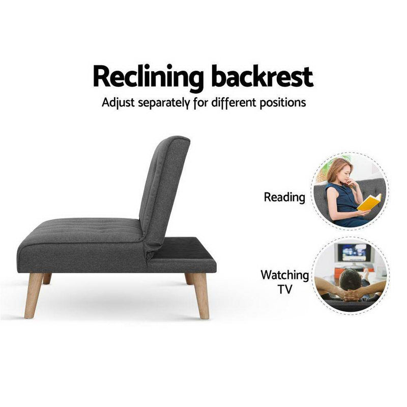 Sofa Lounge Recliner Futon Chair - Bedzy Australia