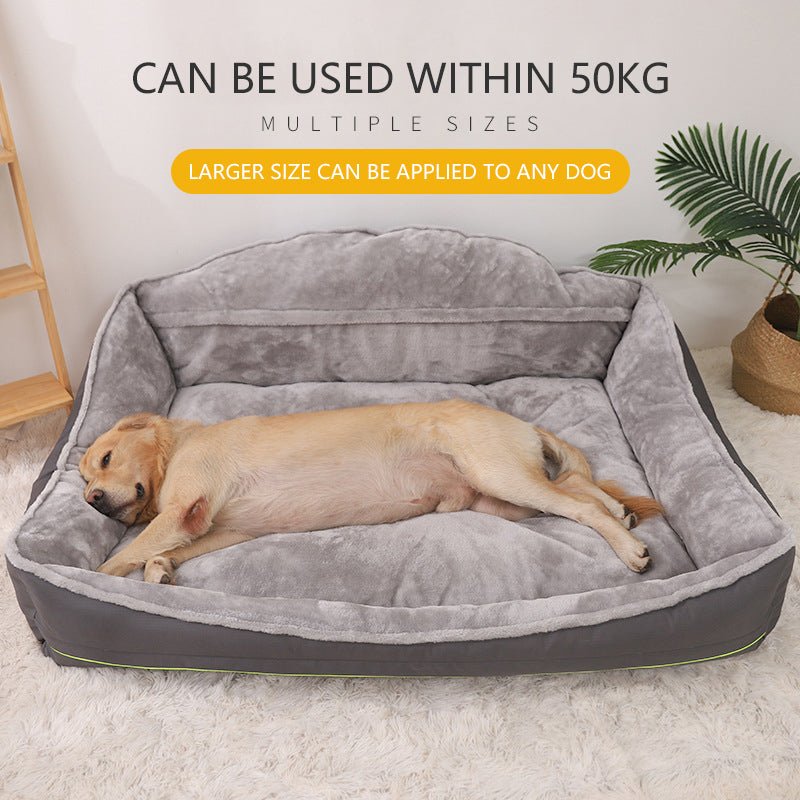 Sofa-Style Dog Bed Waterproof Washable Soft High Back Comfy Sleeping Kennel L - Pet Care > Dog Supplies - Bedzy Australia