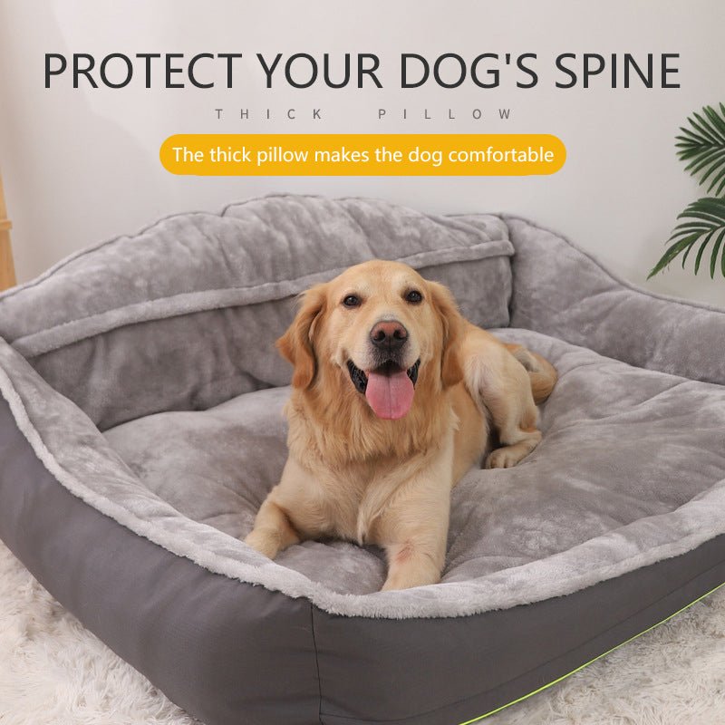 Sofa-Style Dog Bed Waterproof Washable Soft High Back Comfy Sleeping Kennel M - Pet Care > Dog Supplies - Bedzy Australia