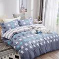 Stars Super King Size Quilt/Doona/Duvet Cover Set