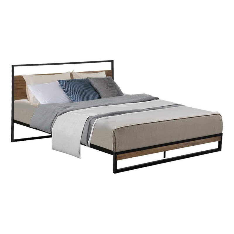 Stockton Metal Queen Bed Frame - Bedzy Australia - Furniture > Bedroom