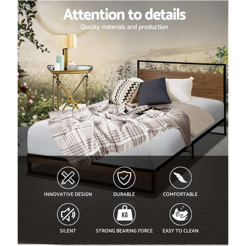 Stockton Single Bed Frame - Bedzy Australia - Furniture > Bedroom