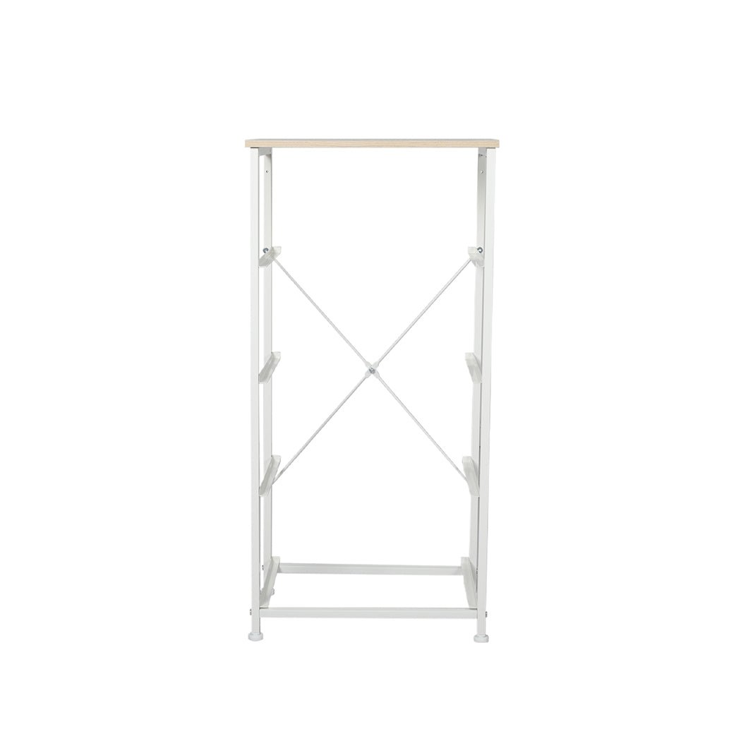 Stylish Grey Storage Cabinet Narrow Tallboy with 4 Drawers - Beige - Furniture - Bedzy Australia