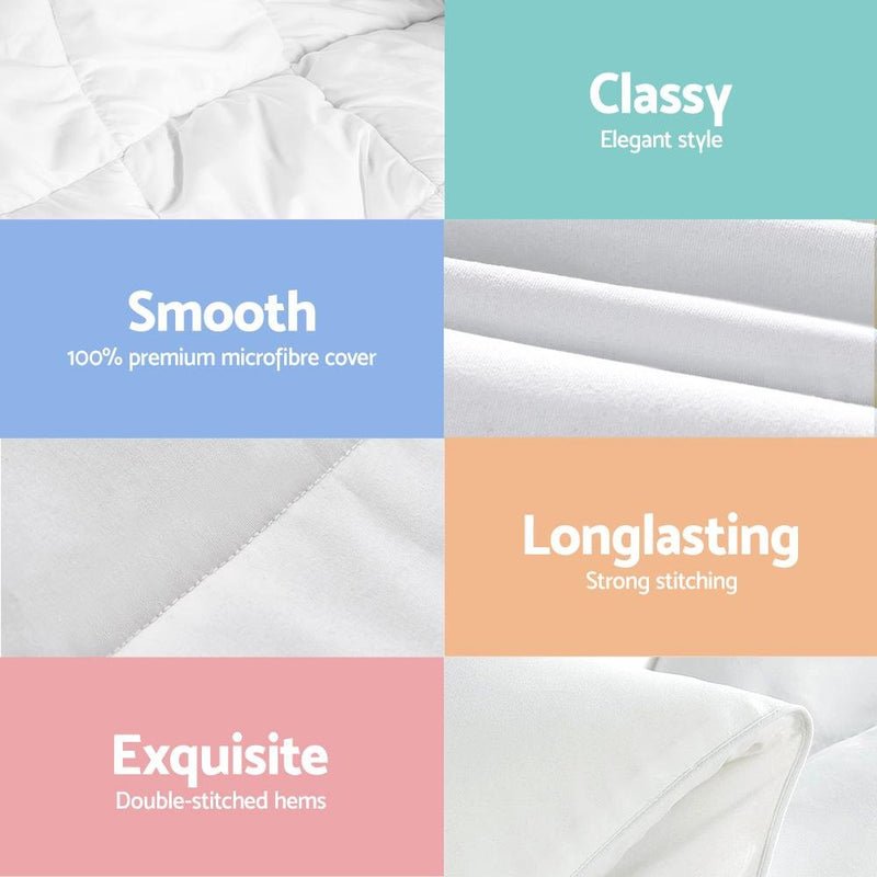 Super King Size 700GSM Bamboo Microfibre Quilt - Bedzy Australia
