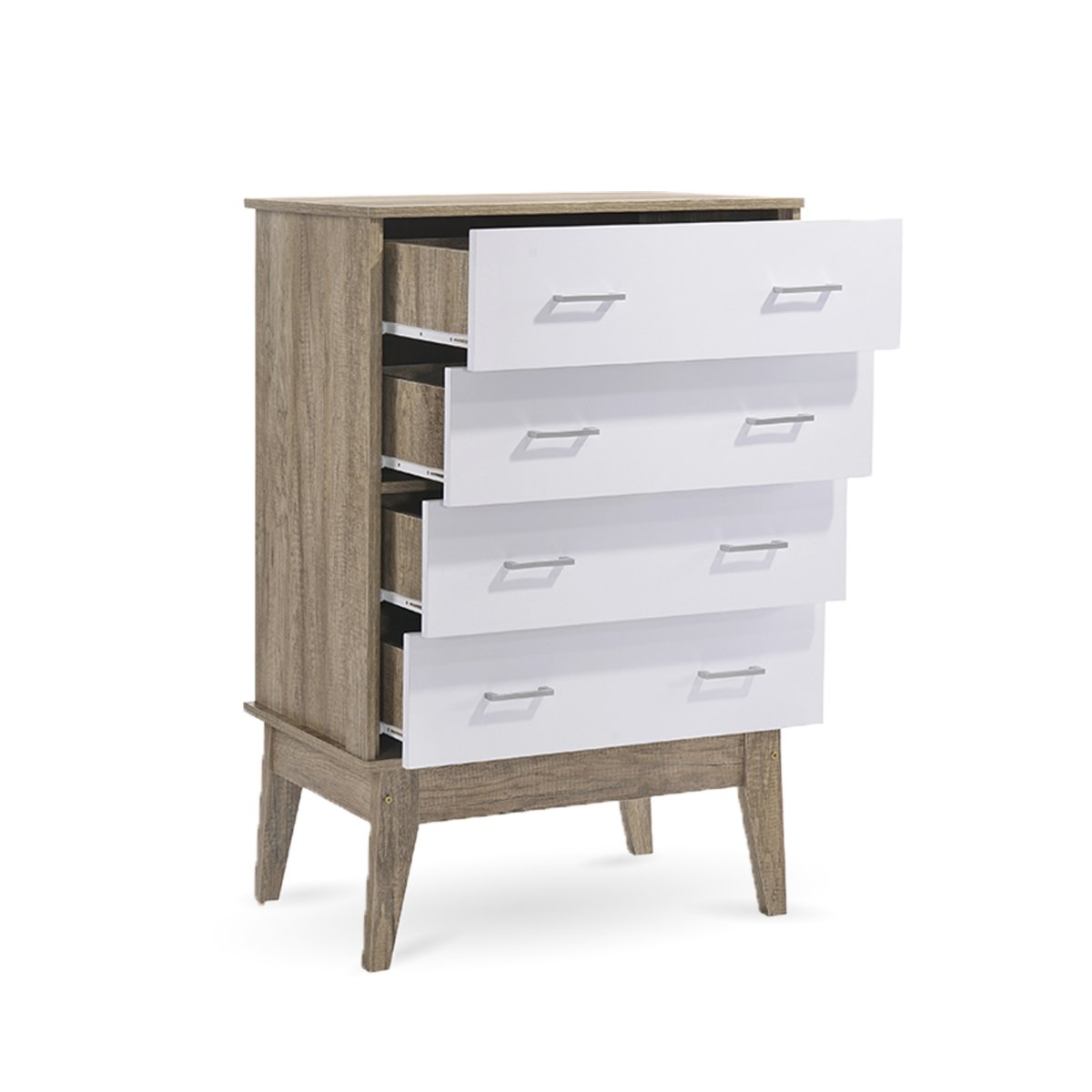 Tallboy Chest of Drawer Oak - Bedzy Australia