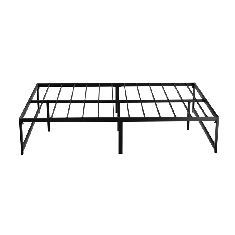 Tino Metal Double Bed Base Black (Metal Slats) - Furniture > Bedroom - Bedzy Australia