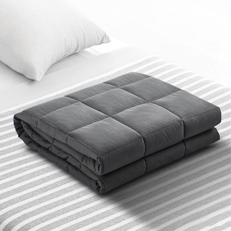 Weighted Calming Blanket 11KG Dark Grey - Bedzy Australia