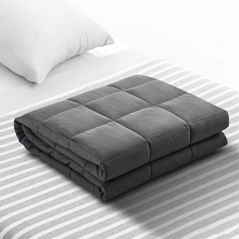 Weighted Calming Blanket 9KG Dark Grey - Bedzy Australia